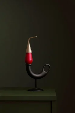 Nedre Foss Ildhane candleholder, black