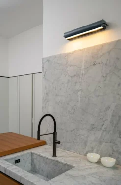 Nemo Lighting Applique Cylindrique Longue wall lamp, grey