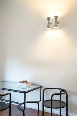 Nemo Lighting Applique de Marseille Mini wall lamp, grey