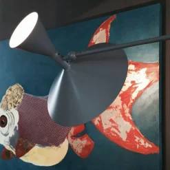 Nemo Lighting Lampe de Marseille Mini wall lamp, grey