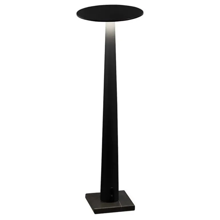 Nemo Lighting Portofino portable table lamp, black - black marble