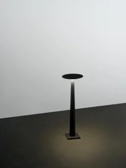 Nemo Lighting Portofino portable table lamp, black - black marble
