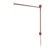Nemo Lighting Potence Pivotante Mini wall lamp, red