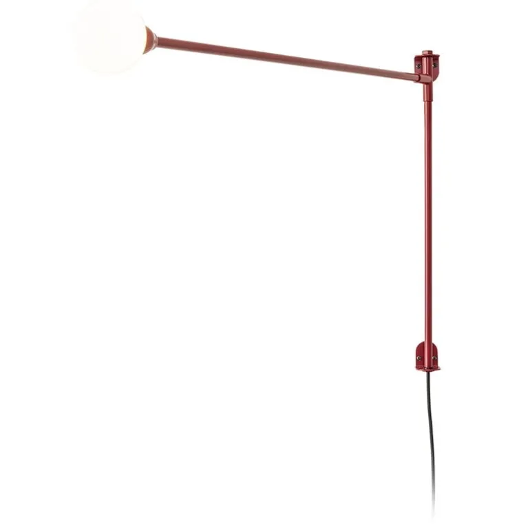Nemo Lighting Potence Pivotante Mini wall lamp, red