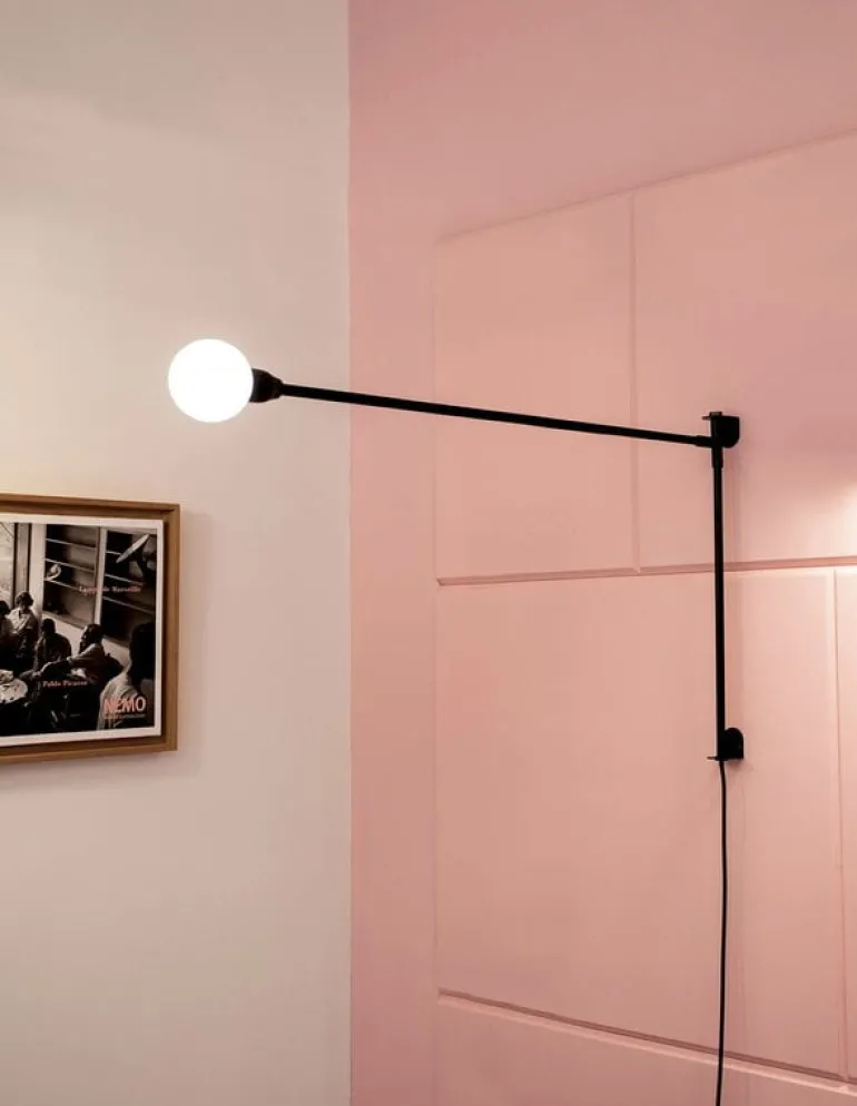 Nemo Lighting Potence Pivotante Mini wall lamp, black