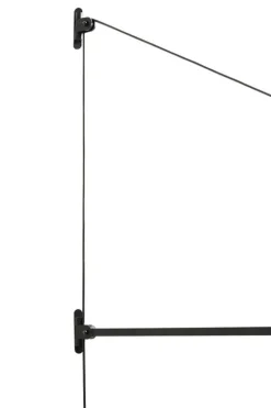 Nemo Lighting Swan wall lamp, black