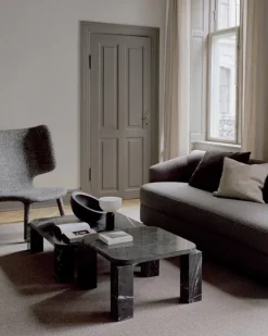 New Works Atlas coffee table, 60 x 60 cm, black marble