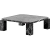New Works Atlas coffee table, 82 x 82 cm, black marble