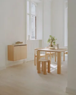 New Works Atlas stool, natural oak