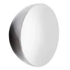 New Works Aura mirror, large, stainless steel