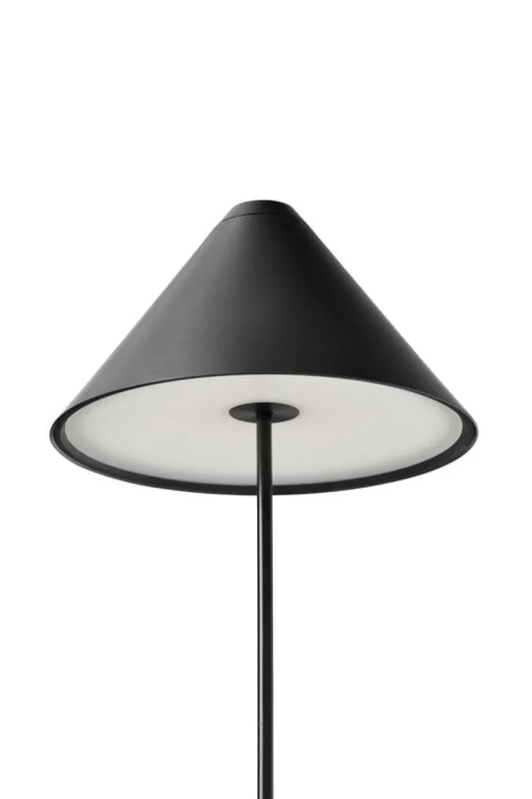New Works Brolly portable table lamp, black steel