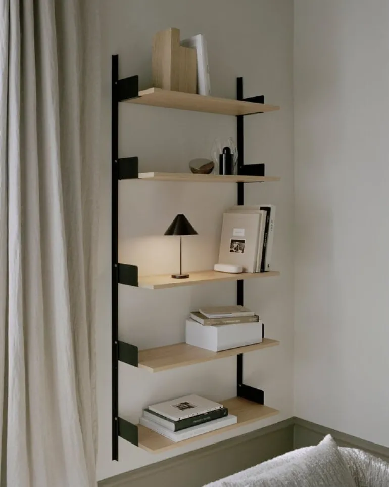 New Works Brolly portable table lamp, black steel