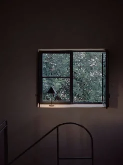 New Works Brolly portable table lamp, black steel