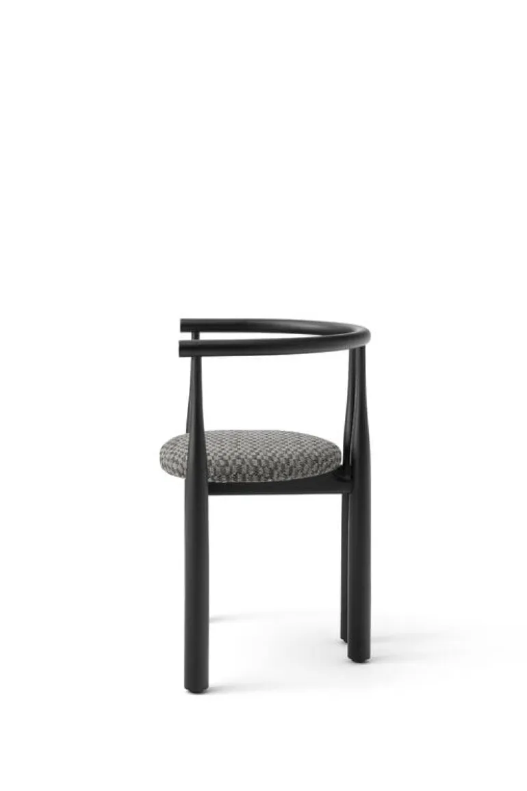 New Works Bukowski chair, black - Pur Lin 080