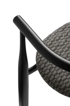 New Works Bukowski chair, black - Pur Lin 080