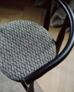 New Works Bukowski chair, black - Pur Lin 080