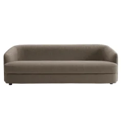 New Works Covent sofa 3-seater, deep, dark taupe