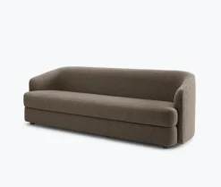 New Works Covent sofa 3-seater, deep, dark taupe