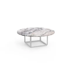 New Works Florence coffee table, 90 cm, white - white marble Viola