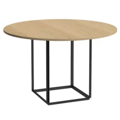New Works Florence dining table 120 cm, black - oiled oak