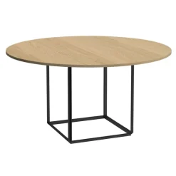 New Works Florence dining table 145 cm, black - oiled oak