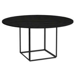 New Works Florence dining table 145 cm, black - black stained ash