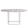 New Works Florence dining table, 145 cm, white - white marble Viola