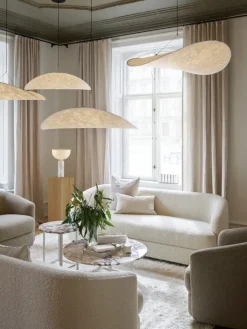 New Works Florence side table, 50 cm, white - white marble Viola