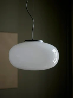 New Works Karl-Johan pendant, 40 cm, opal glass