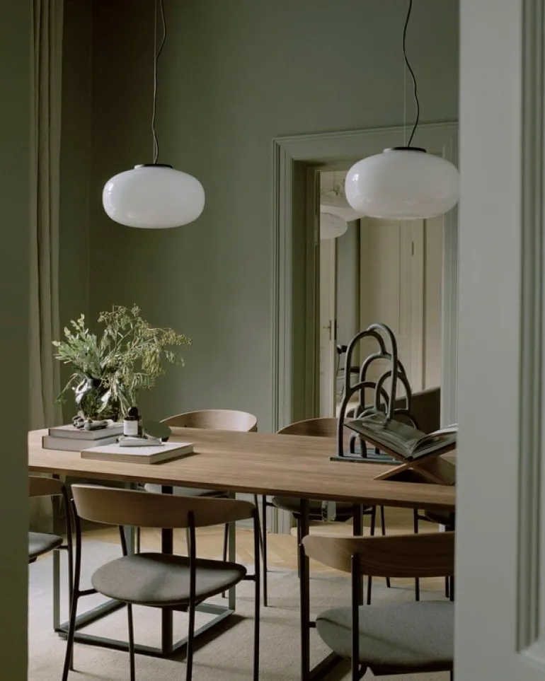 New Works Karl-Johan pendant, 40 cm, opal glass