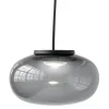 New Works Karl-Johan pendant, 23 cm, smoked glass