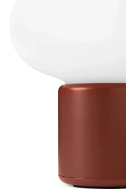 New Works Karl-Johan portable table lamp, earth red
