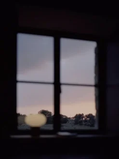 New Works Karl-Johan portable table lamp, earth red