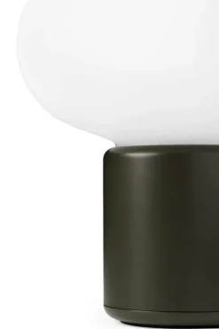 New Works Karl-Johan portable table lamp, forest green
