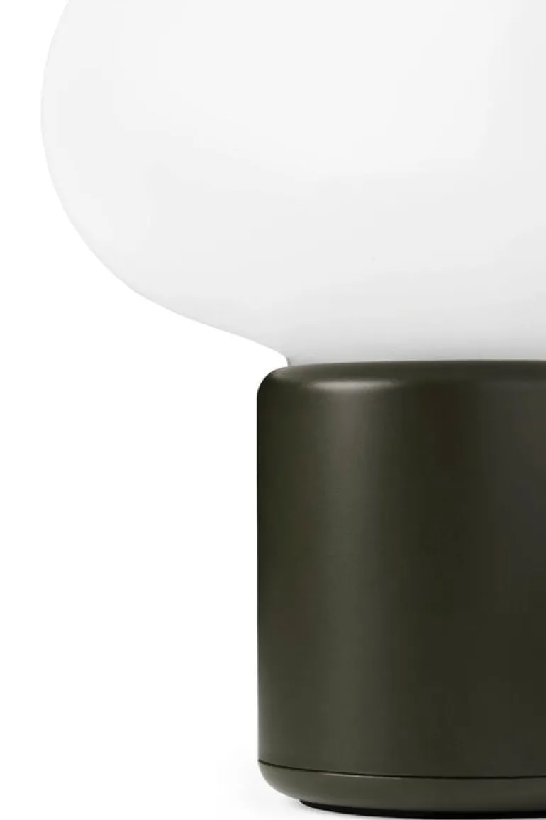 New Works Karl-Johan portable table lamp, forest green