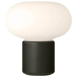 New Works Karl-Johan portable table lamp, forest green