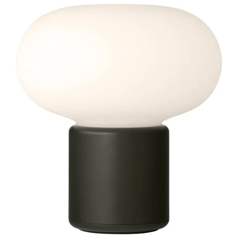 New Works Karl-Johan portable table lamp, forest green