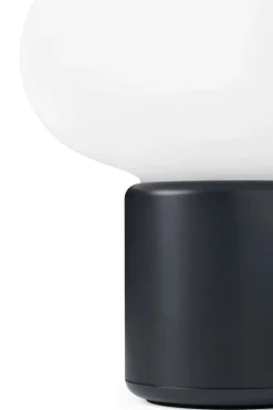 New Works Karl-Johan portable table lamp, cold black
