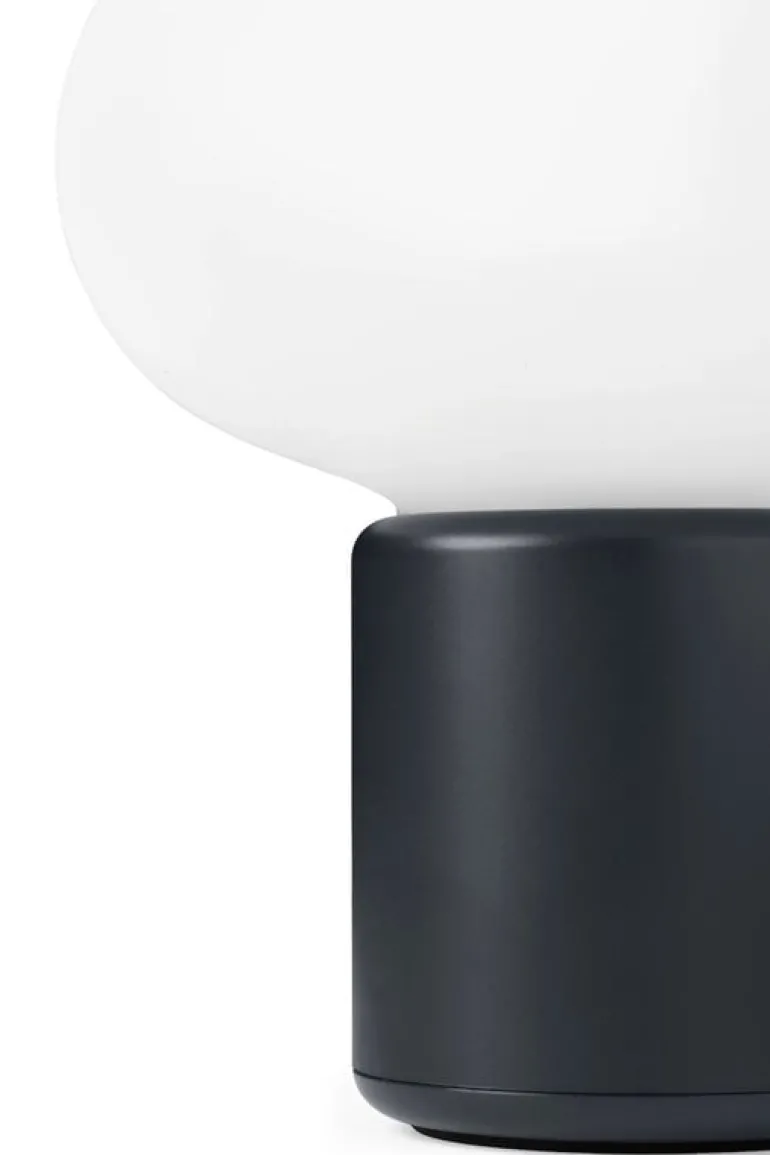 New Works Karl-Johan portable table lamp, cold black