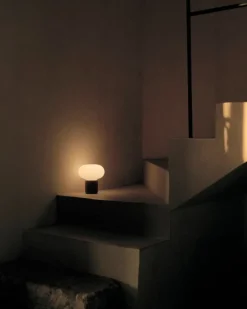 New Works Karl-Johan portable table lamp, cold black