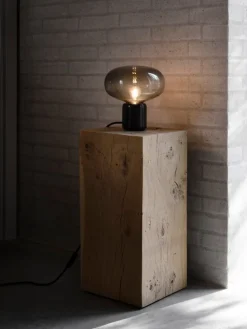 New Works Karl-Johan table lamp, black marble