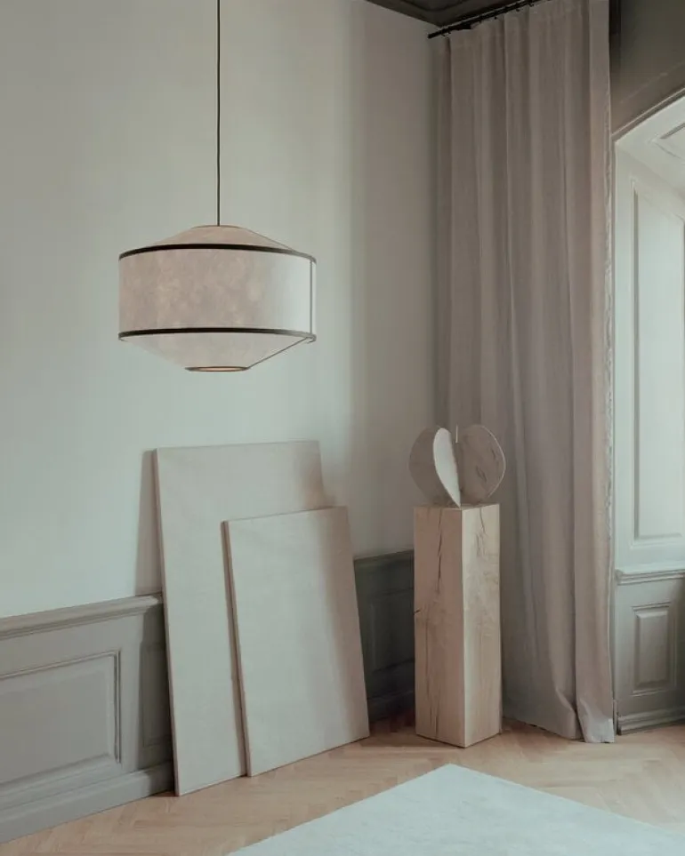 New Works Kite pendant, 65 cm, white - black