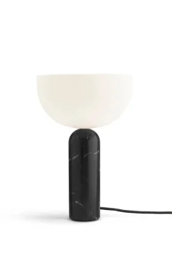 New Works Kizu table lamp, large, black marble