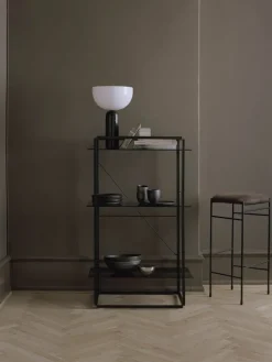 New Works Kizu table lamp, large, black marble