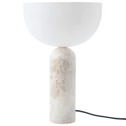 New Works Kizu table lamp, large, Kunis Breccia marble