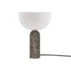 New Works Kizu table lamp, small, Gris du Marais marble