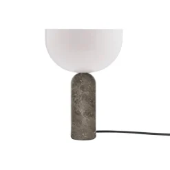 New Works Kizu table lamp, small, Gris du Marais marble