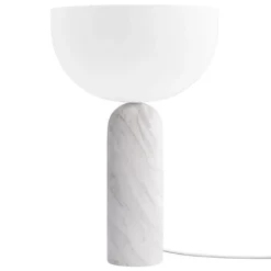 New Works Kizu table lamp, large, white marble