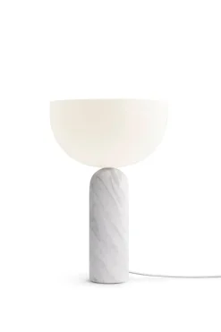New Works Kizu table lamp, large, white marble