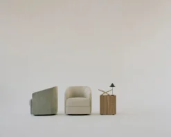 New Works Mass side table, walnut